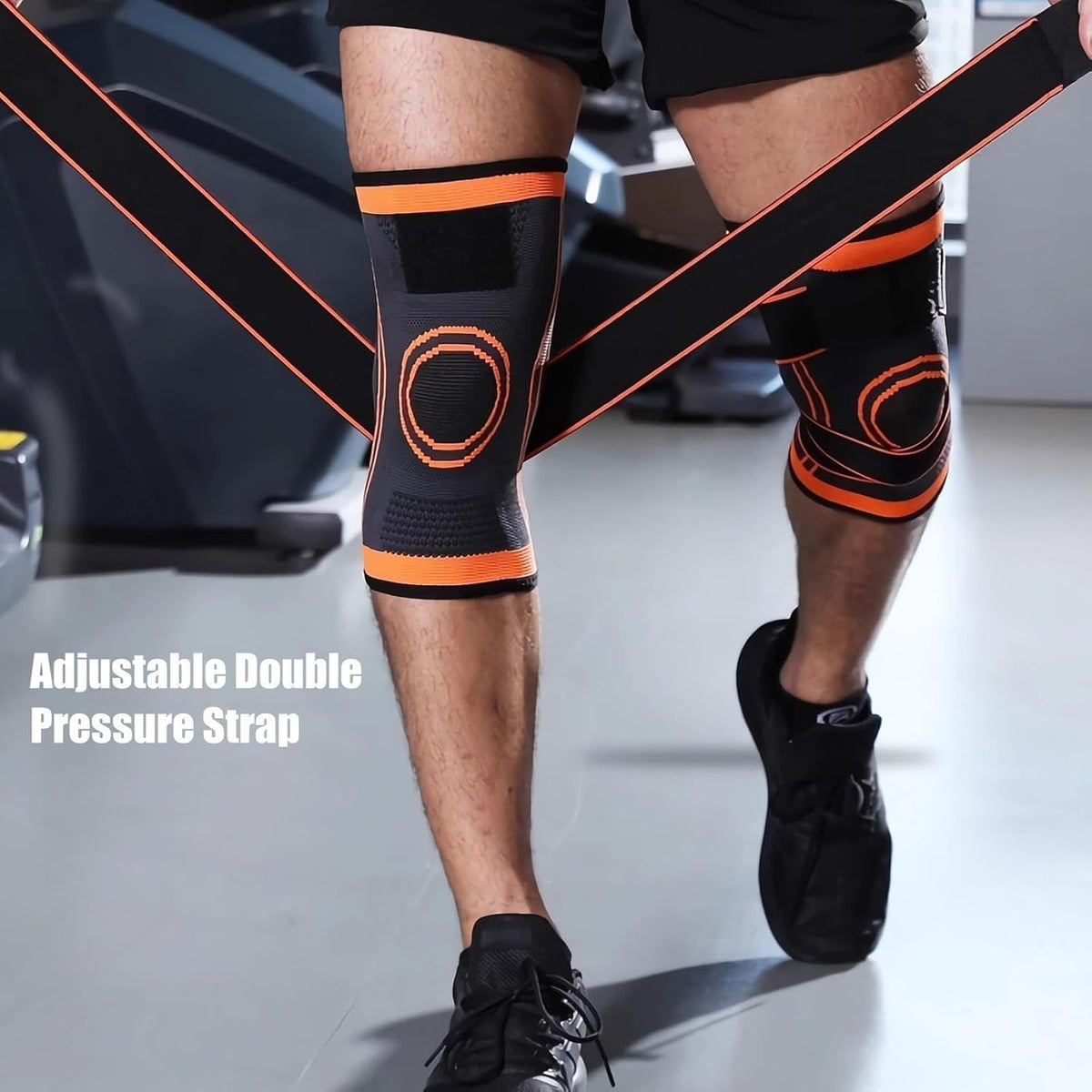 Adjustable Knee Support Wrap Compression Brace for Sports