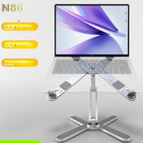 Adjustable Aluminum Laptop Stand with Cooling Support
