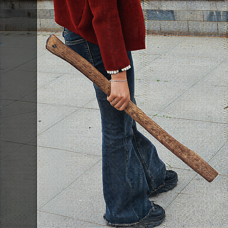 Carbonized Hardwood Axe Handle for Outdoor Use