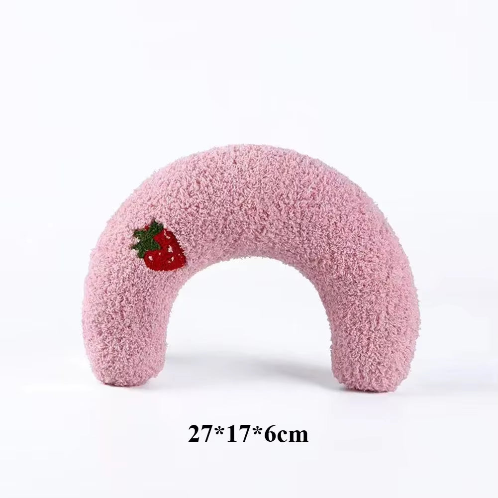Cute Pet Little Pillow U-Shaped Neck Protector Deep Sleep for Puppy Kitten Pillow Dog Cat Headrest Sleeping Pillow Pet Supplies