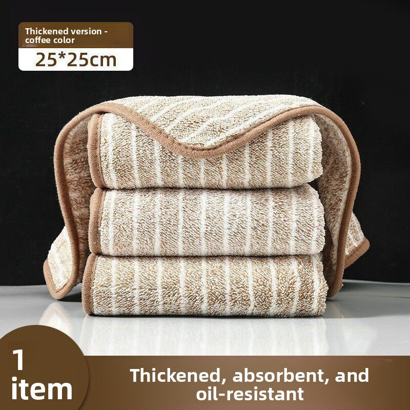 Thickened kitchen disinfectant absorbent dishwashing rags