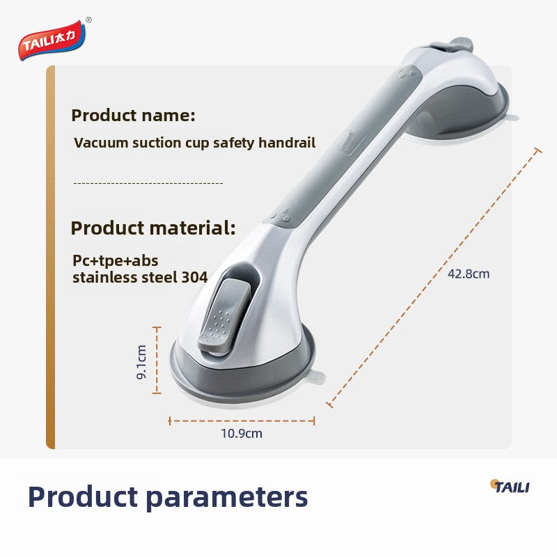 Bathroom Anti-Slip Support Handle with Suction Cups
