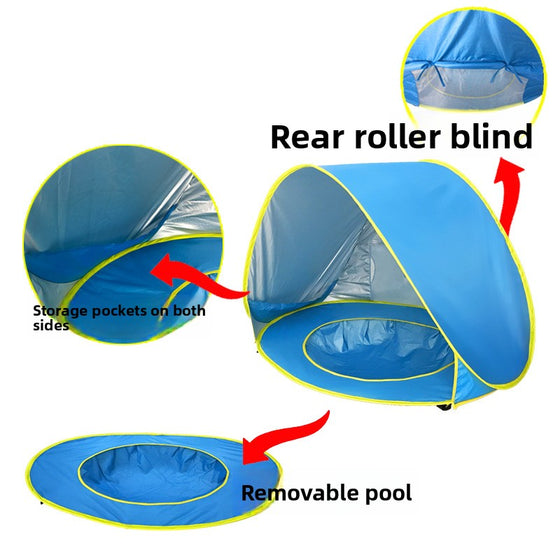 Childrens Baby Beach Sun Shelter Pop Up Tent Camping & Hiking product image 2