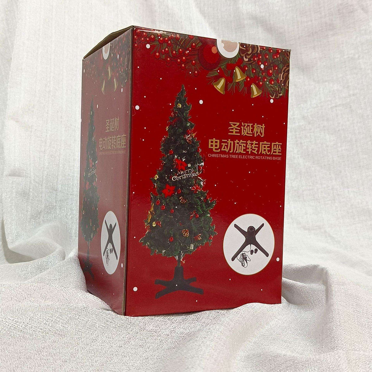 Electric rotating base for Christmas tree