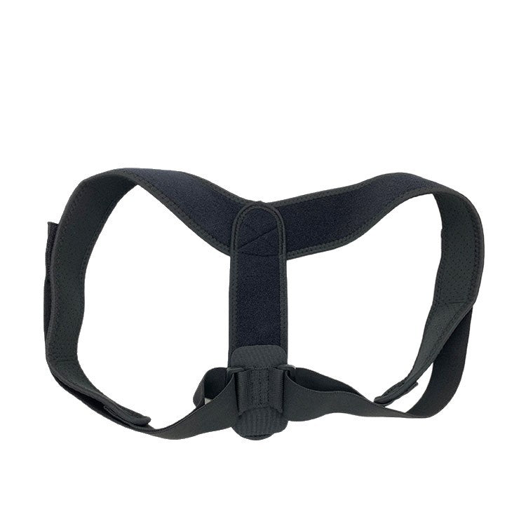 Black adjustable back support belt worn under clothing, photo 5