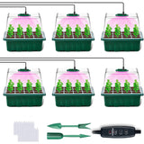 Thickened Plastic Seedling Pots with LED Grow Lights