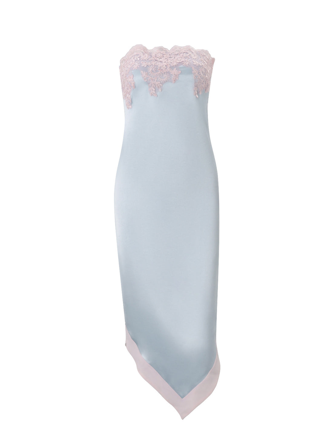 sexy hot girl backless slim-fit low-neck irregular strapless dress