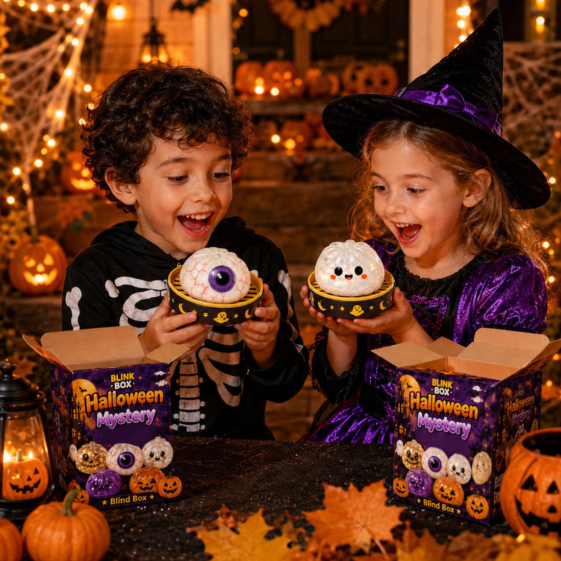 Pumpkin Ghost Eye Squeeze Toy