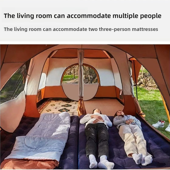 Foldable Waterproof Camping Tent with Two Bedrooms Camping Shelter & Sleep product image 2
