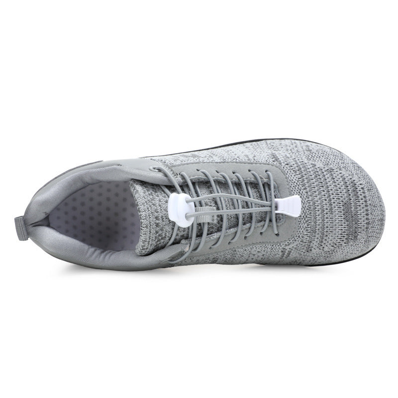 Men's Wide Toe Breathable Flyknit Hiking Sneakers