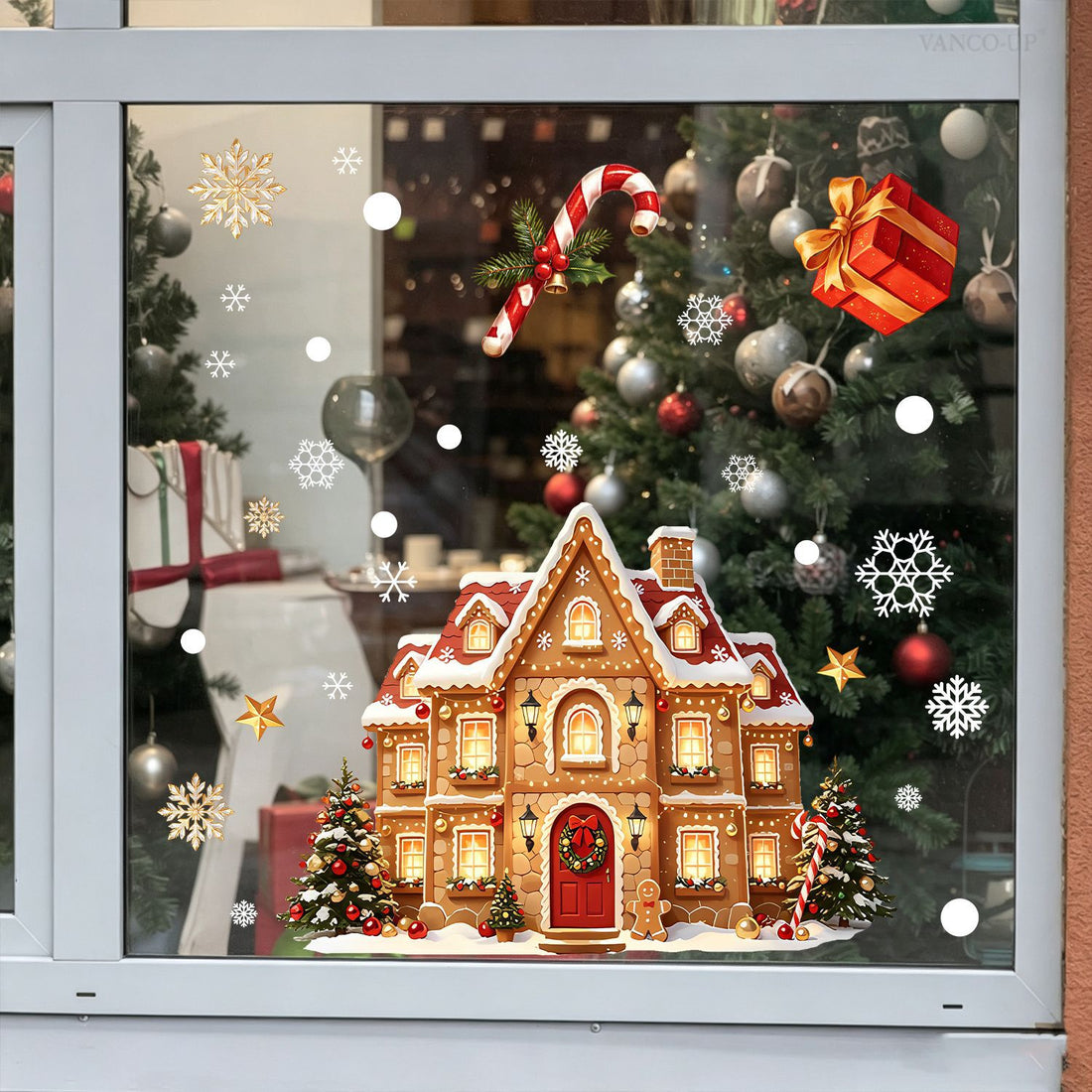 Christmas electrostatic window stickers