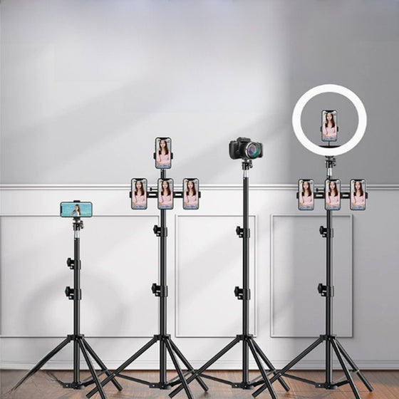 Adjustable Phone Tripod with Fill Light for Live Streaming Phone Accessories product image 1