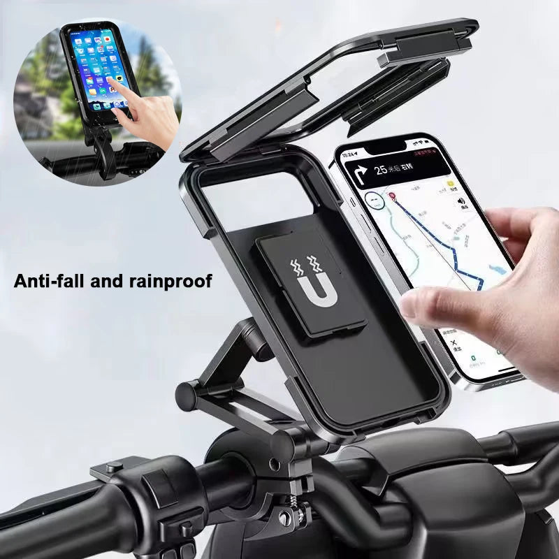 Motorcycle phone holder GPS navigation use