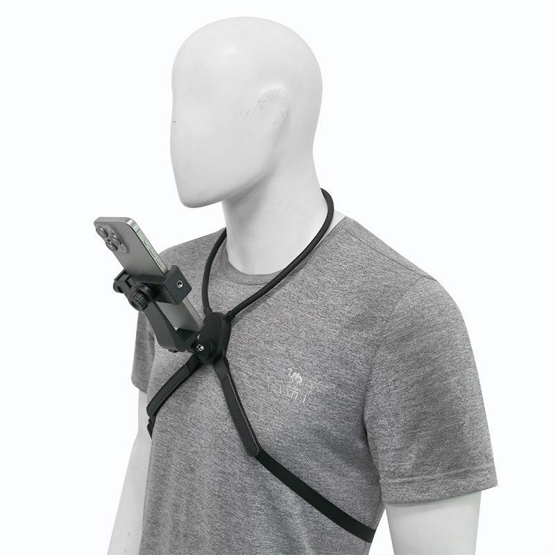 Sports camera mobile phone silicone hanging neck bracket