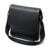 Cowhide Men's Shoulder Bag, Casual Cowhide Flap-Style Shoulder Bag for Men, Trendy and Versatile Commuter Crossbody Bag