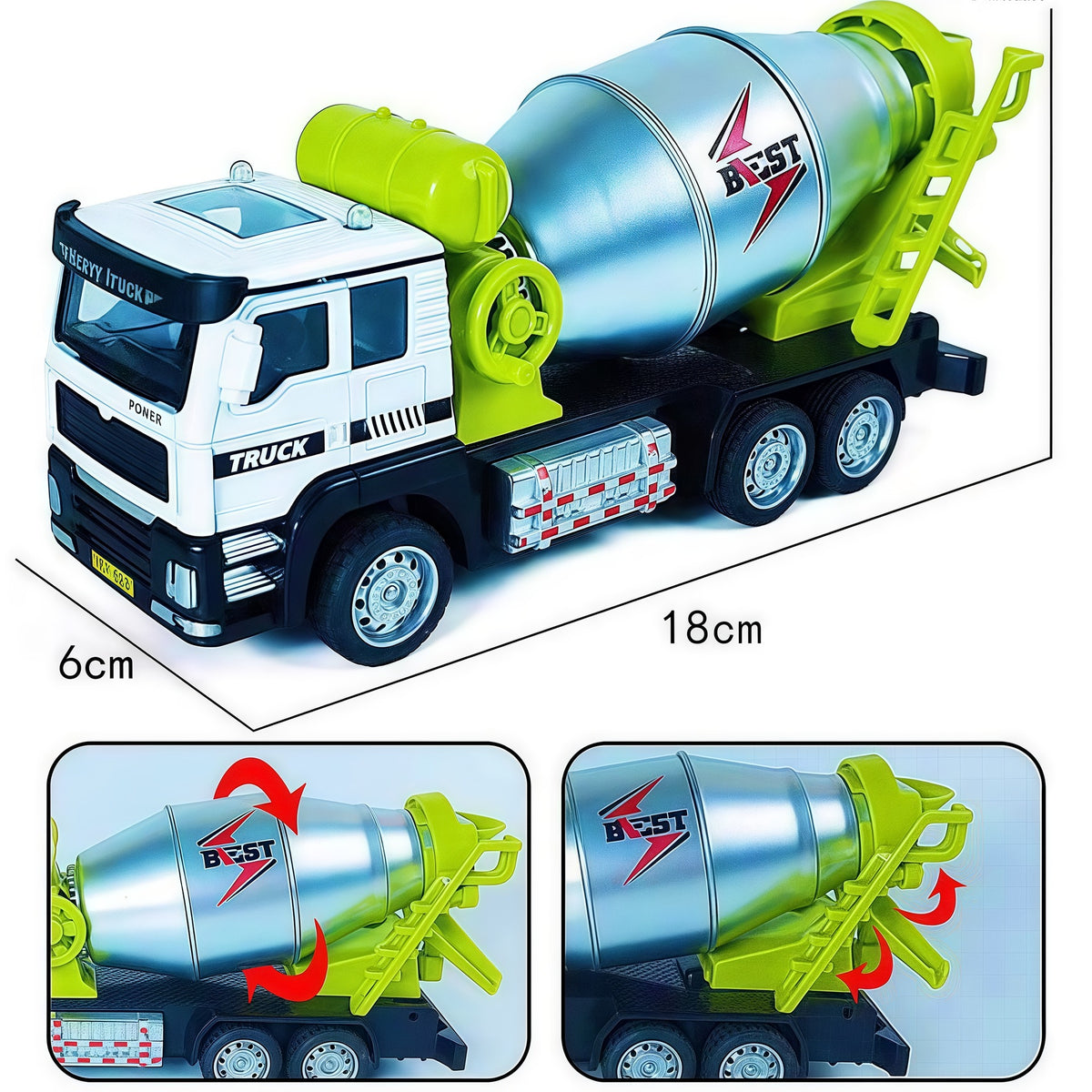 Alloy Engineering Vehicle Inertia Toy Cars