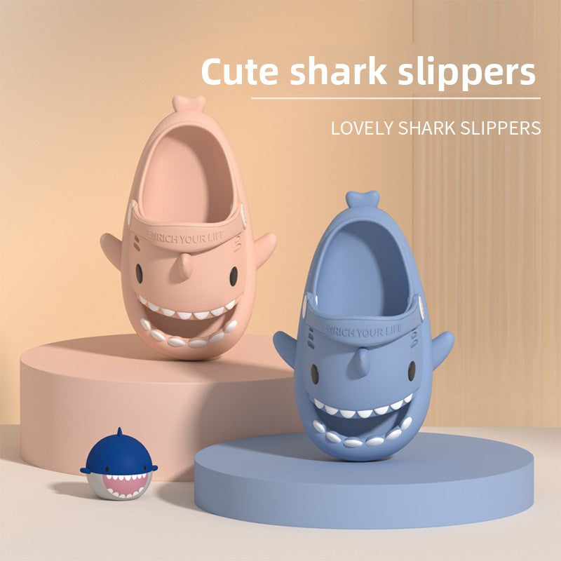 Children Cartoon Shark EVA Slippers