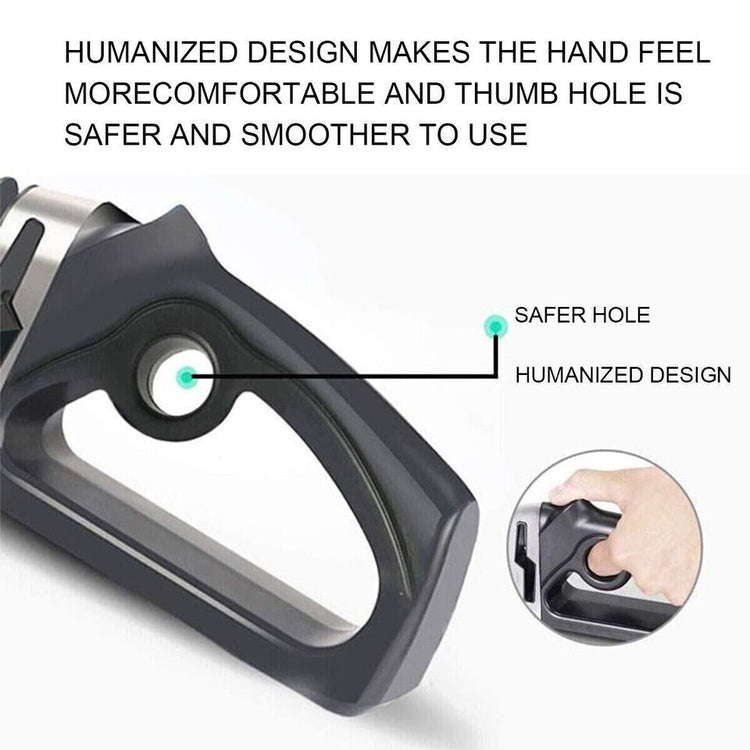 Diamond knife sharpener ergonomic handle grip