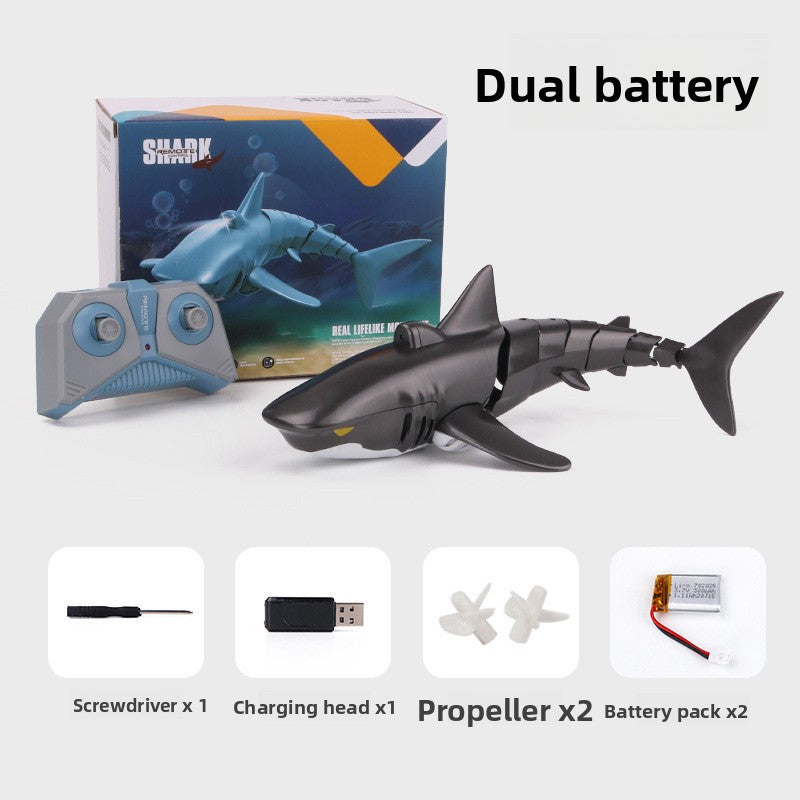 Remote Control Bionic Shark Toy with Spray Function