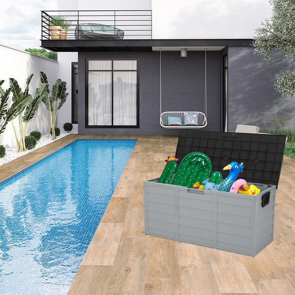 75-gallon deck box shown from front angle
