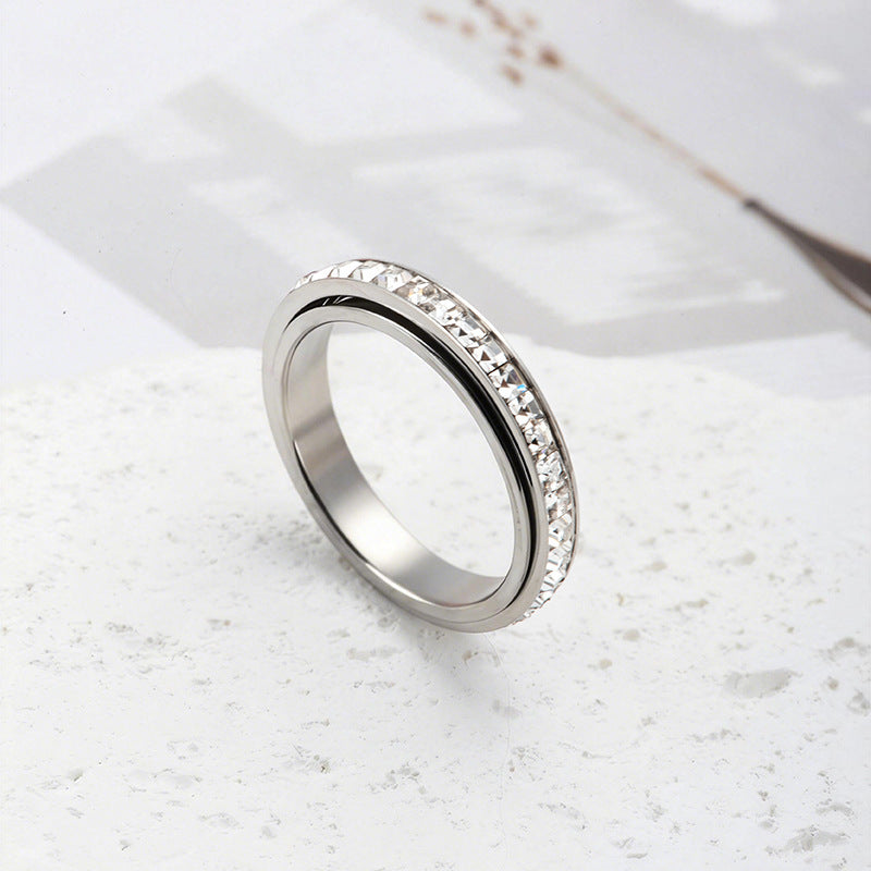 Rotatable Titanium Steel Ring