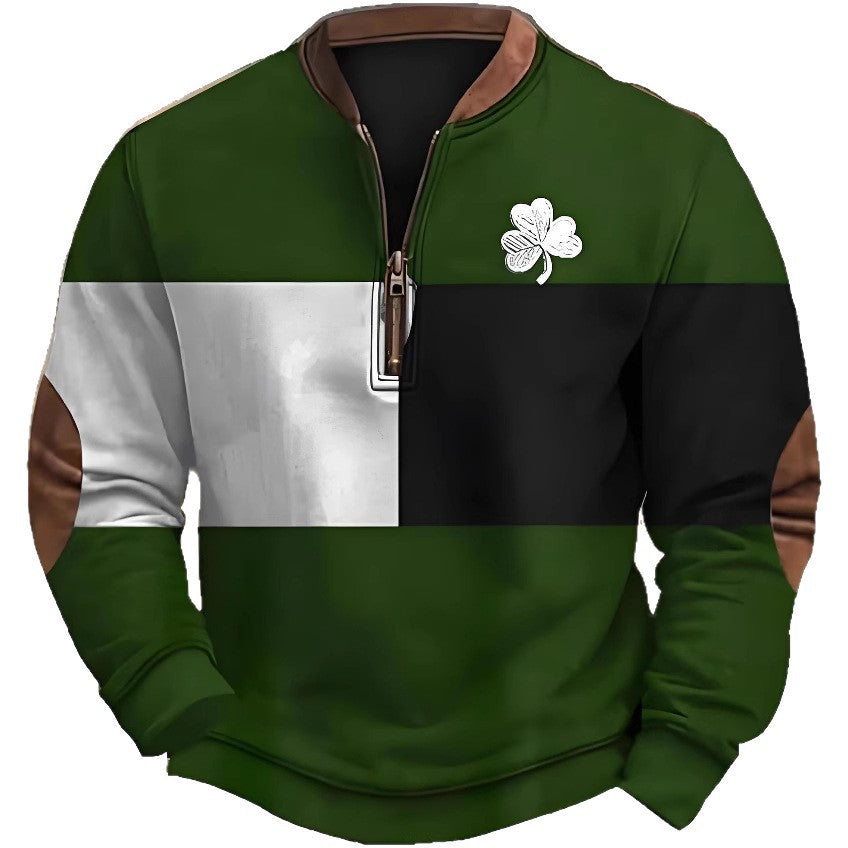 Fashion half-zip men's sport shirt
