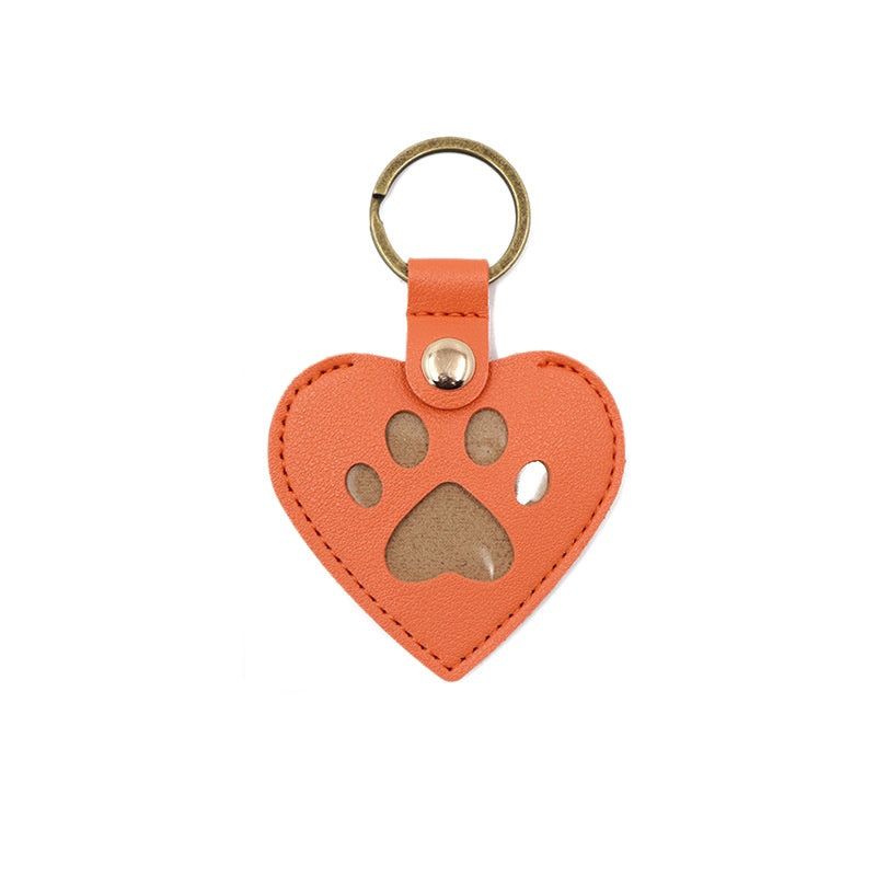 Pet Photo Hair Memorial Keychain