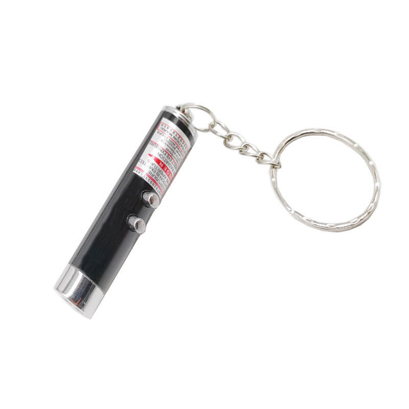 Aluminum Alloy LED Laser Flashlight Keychain