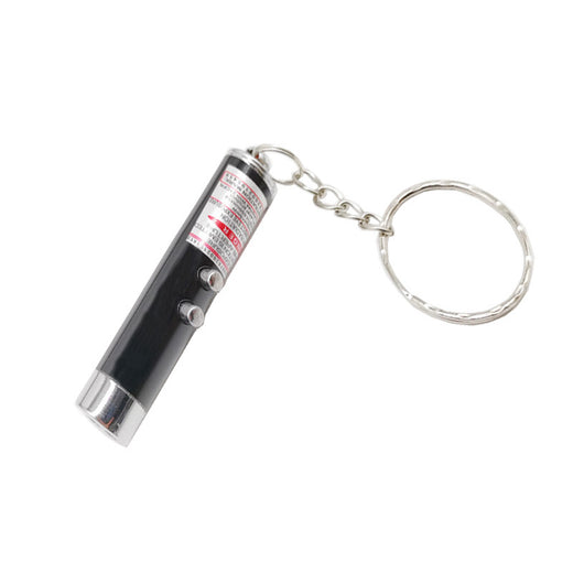 Aluminum Alloy LED Laser Flashlight Keychain