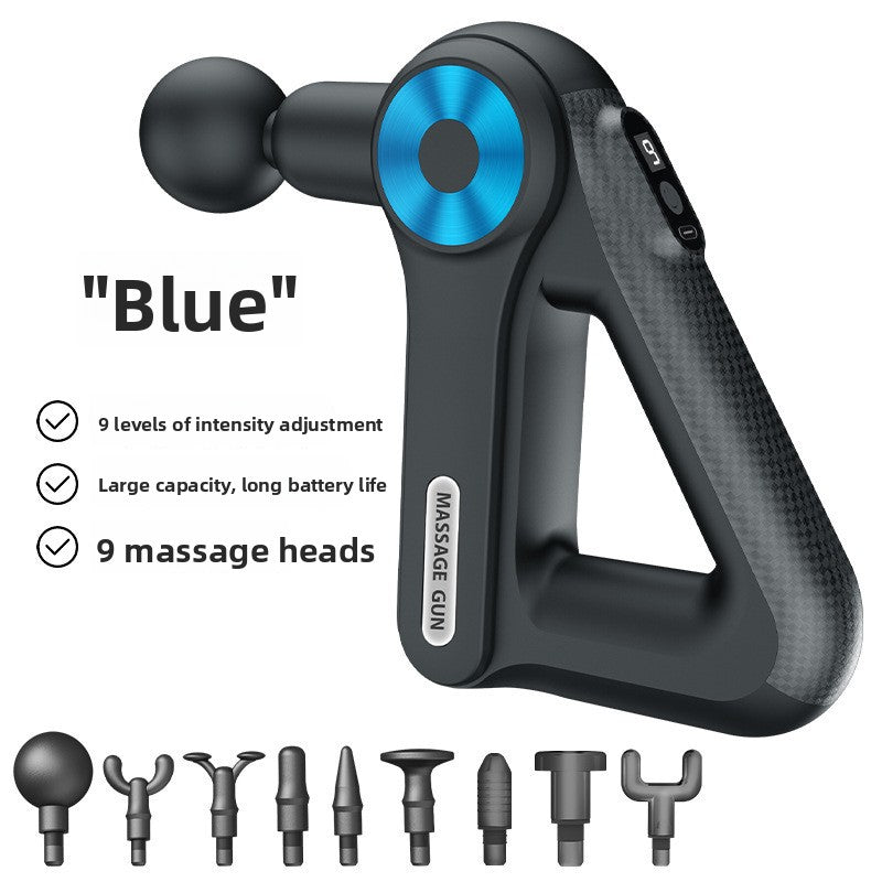 Compact triangular USB rechargeable fascia massage gun with attachments, photo 6