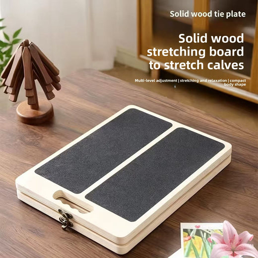 Adjustable Foldable Wooden Stretching Fitness Pedal