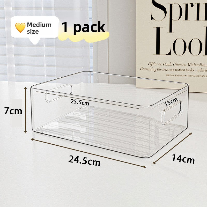 Transparent Rectangular Storage Organizer Box