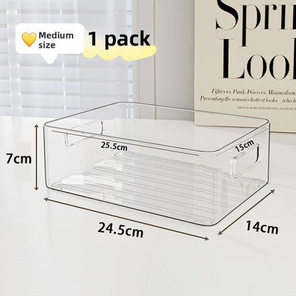 Transparent Rectangular Storage Organizer Box