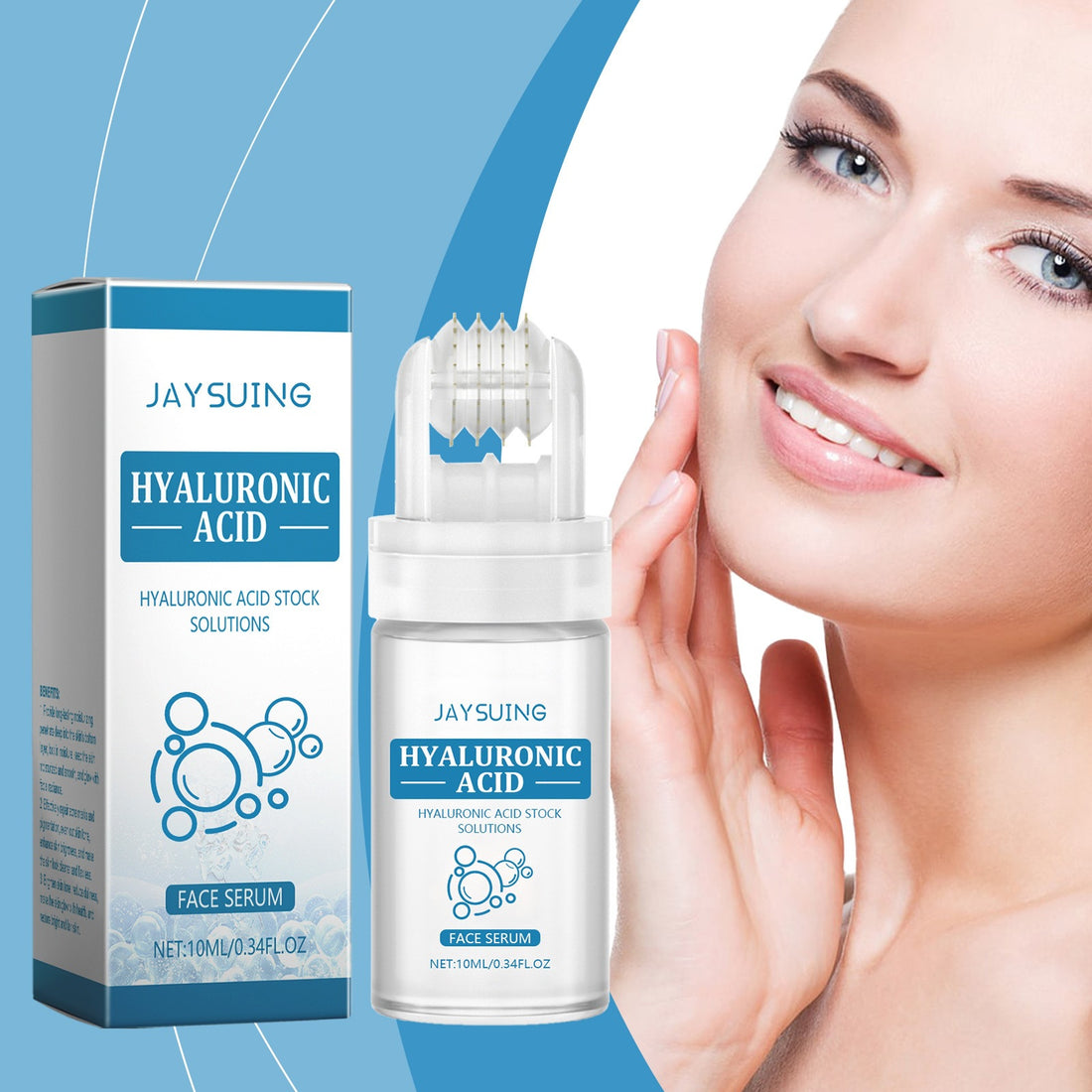 Hyaluronic acid roller essence to improve skin pores