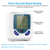 Digital wrist blood pressure monitor worn on wrist