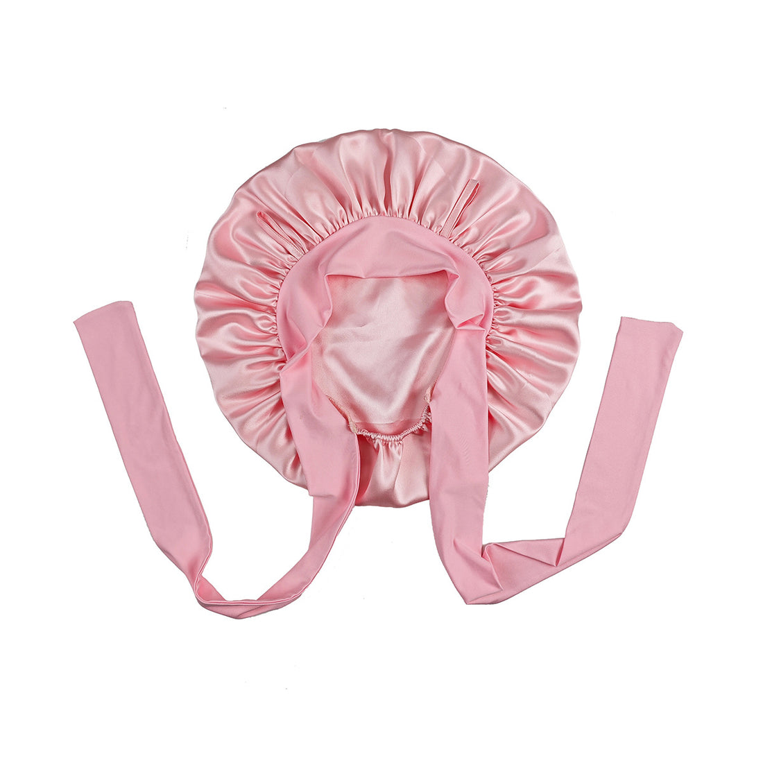 100% Mulberry Silk Double-Layer Knitted Tie-Back Sleep Cap