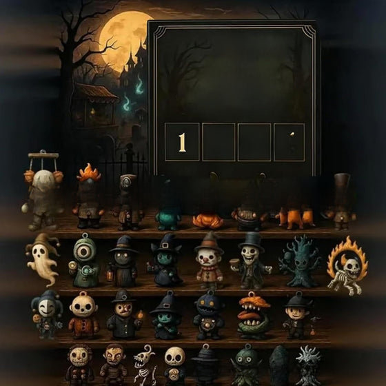 Halloween figurines arrive in the holiday calendar countdown box