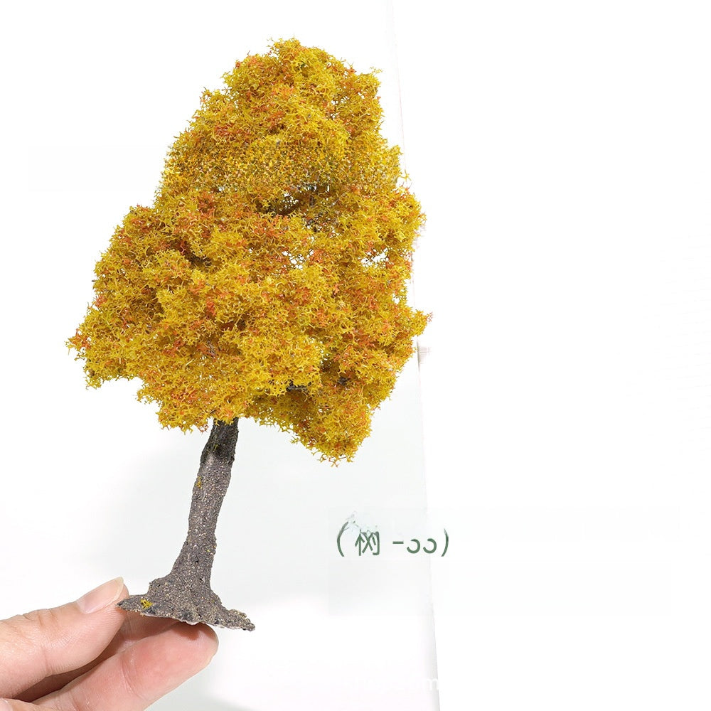 Miniature Model Trees with Base for Diorama