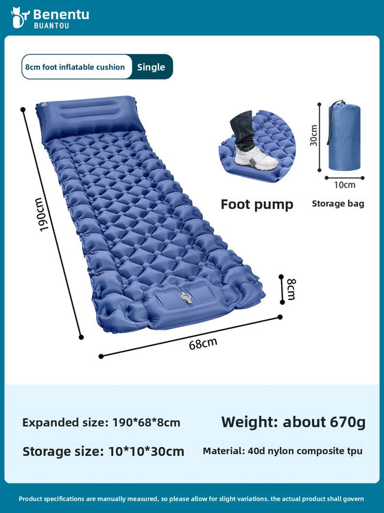 Portable Inflatable Camping Sleeping Mat Camping & Hiking product image 6