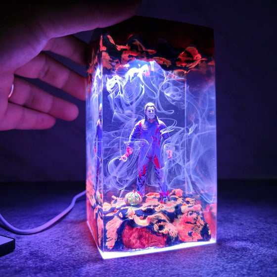 Horror Character Epoxy Resin Desktop Lamp product image 1