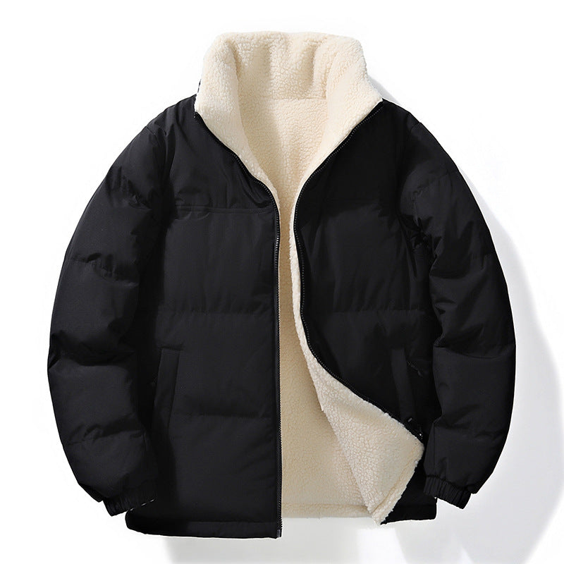 Reversible Stand Collar Winter Coat