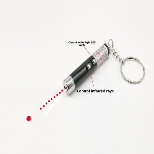 Aluminum Alloy LED Laser Flashlight Keychain