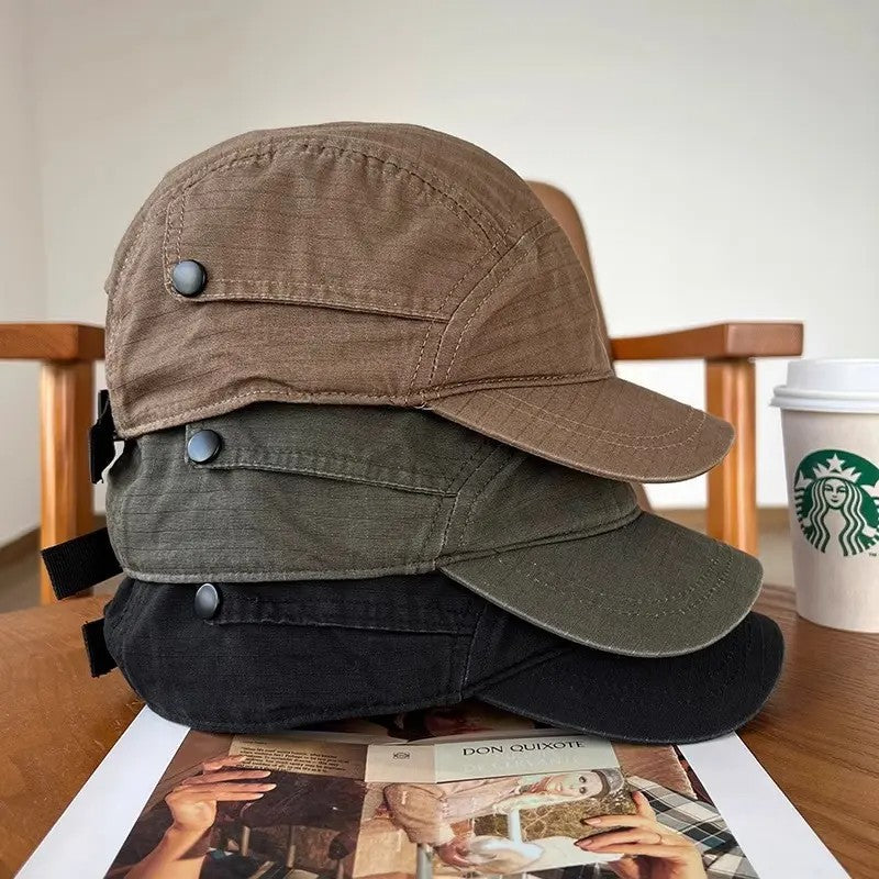Retro cotton baseball cap with embroidered letters, photo 1