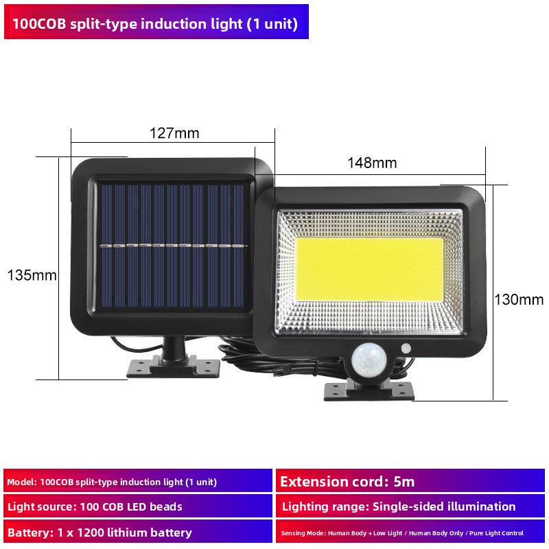 Solar Motion Sensor Outdoor Light