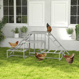 Chicken roost swing set, platform detail