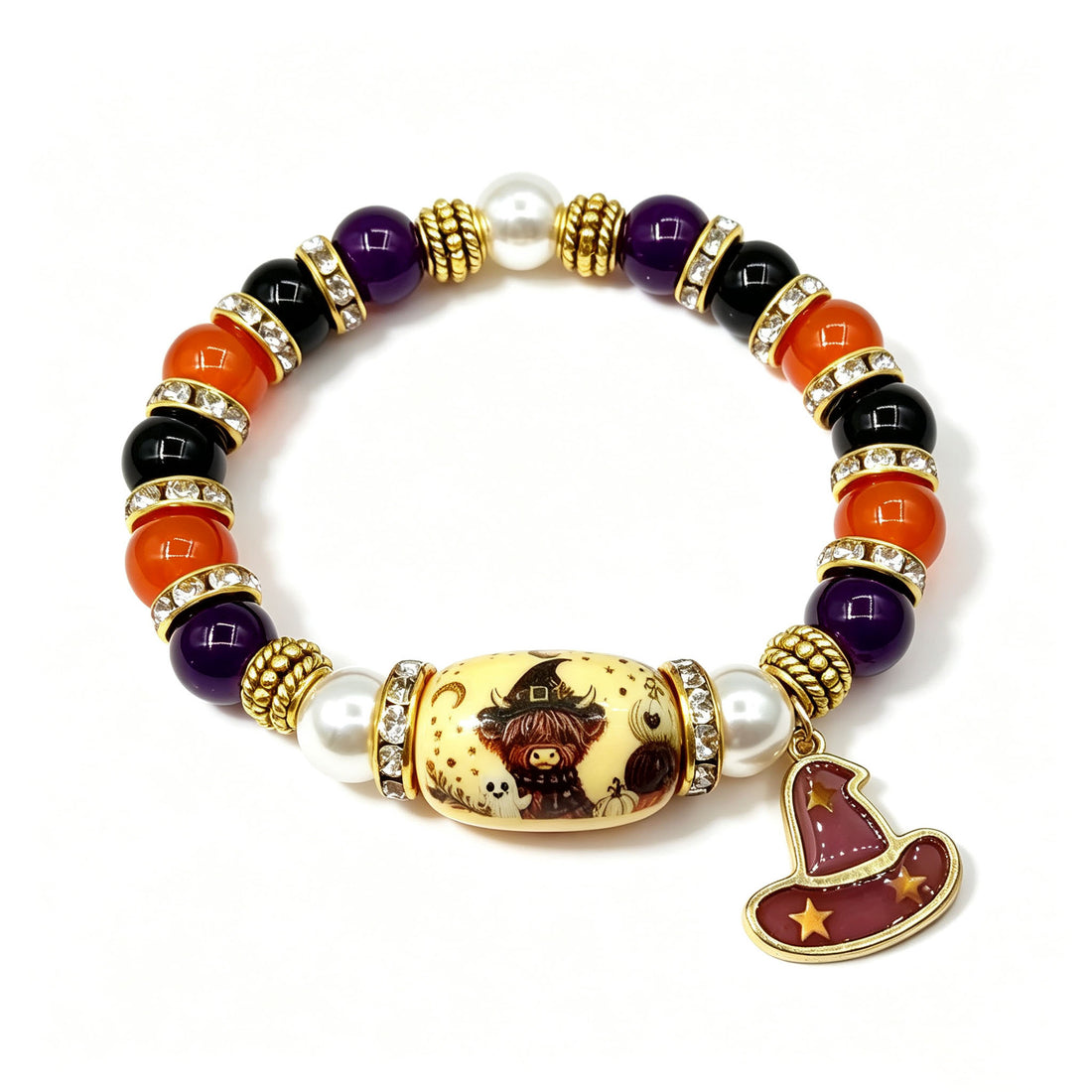 Halloween Beaded Bracelet Costume Jewelry