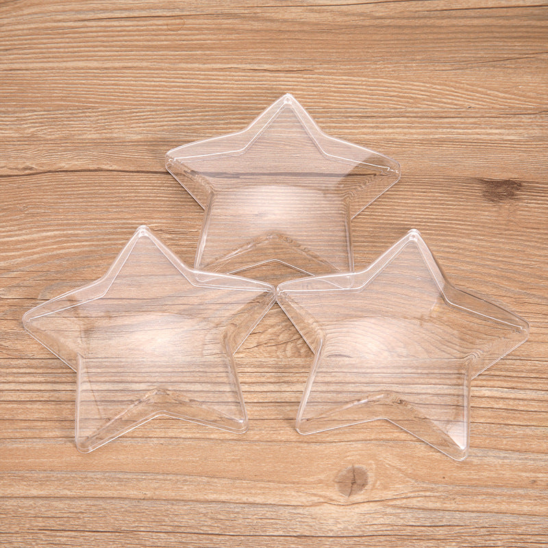 Acrylic Hollow Transparent Christmas DIY Decorative Hanging Ball Ornament
