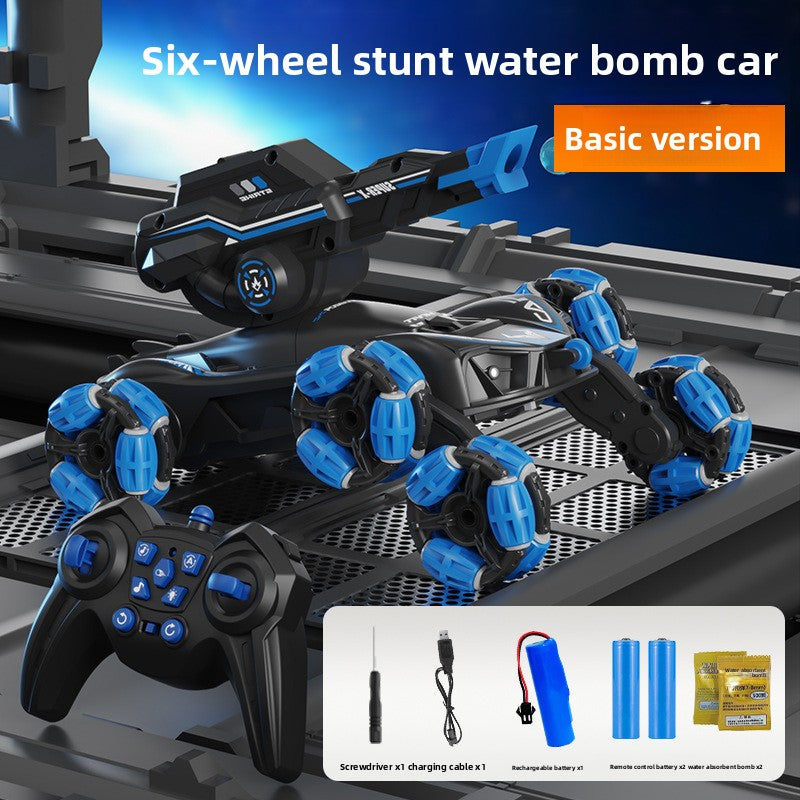 Children's six-wheeled tank