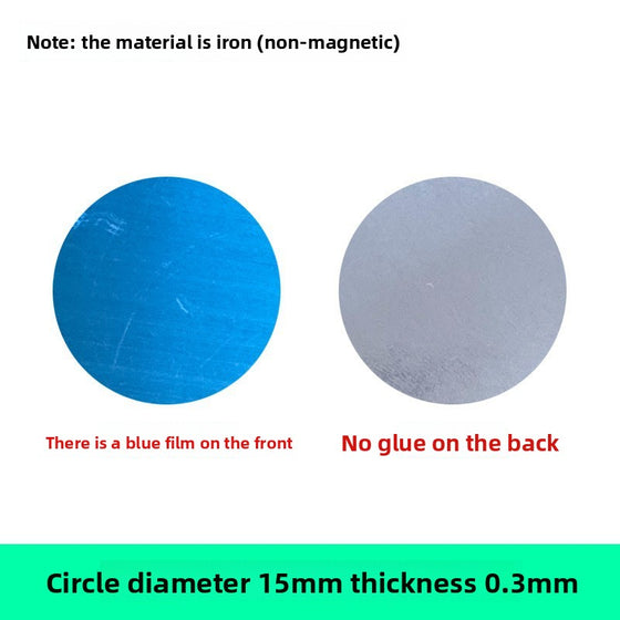 Round metal plate for magnetic mounts, photo 5