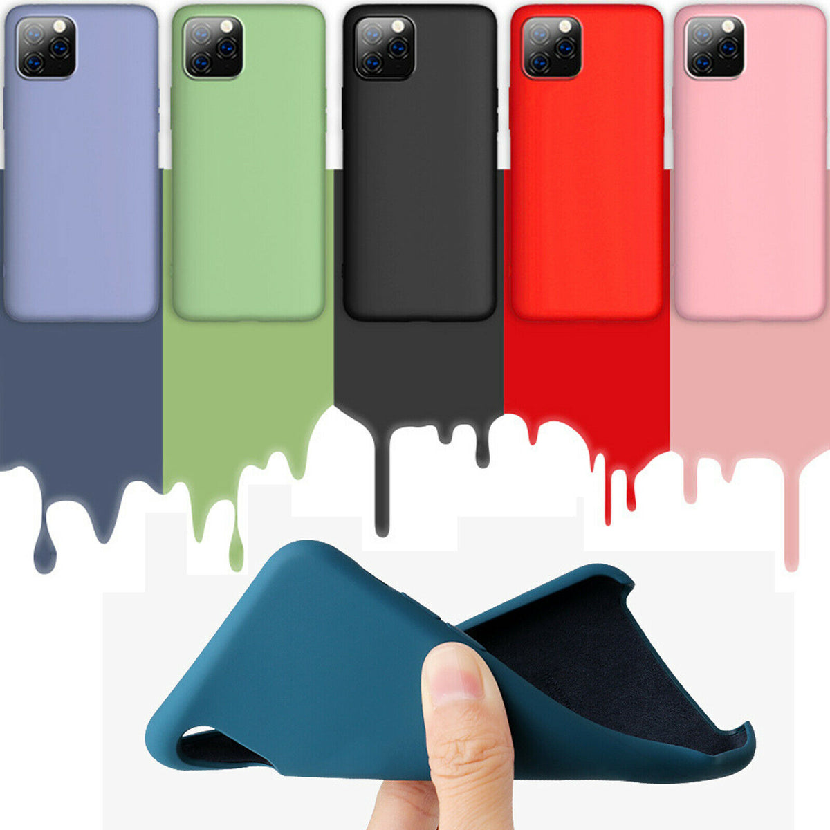 Silicone iPhone Case Liquid Rubber Finish - Image 1